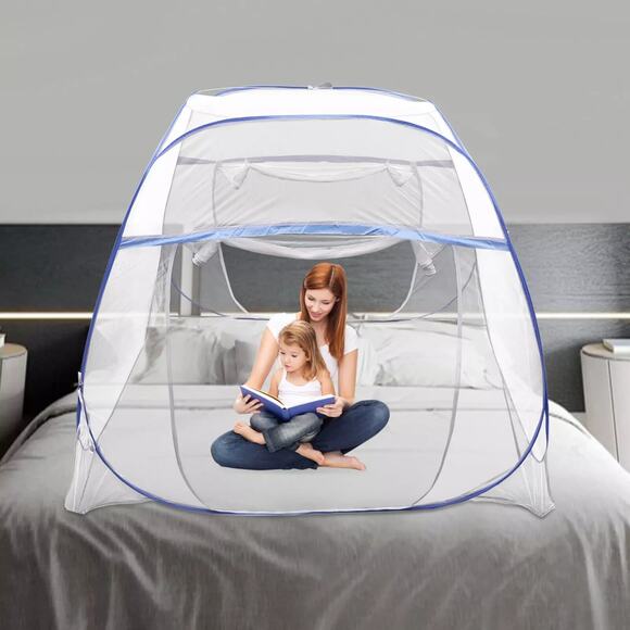 Pop-Up Mosquito Net Tent Folding Mosquito Net Zipper Single Door Netting Tent US - Picture 4 of 4